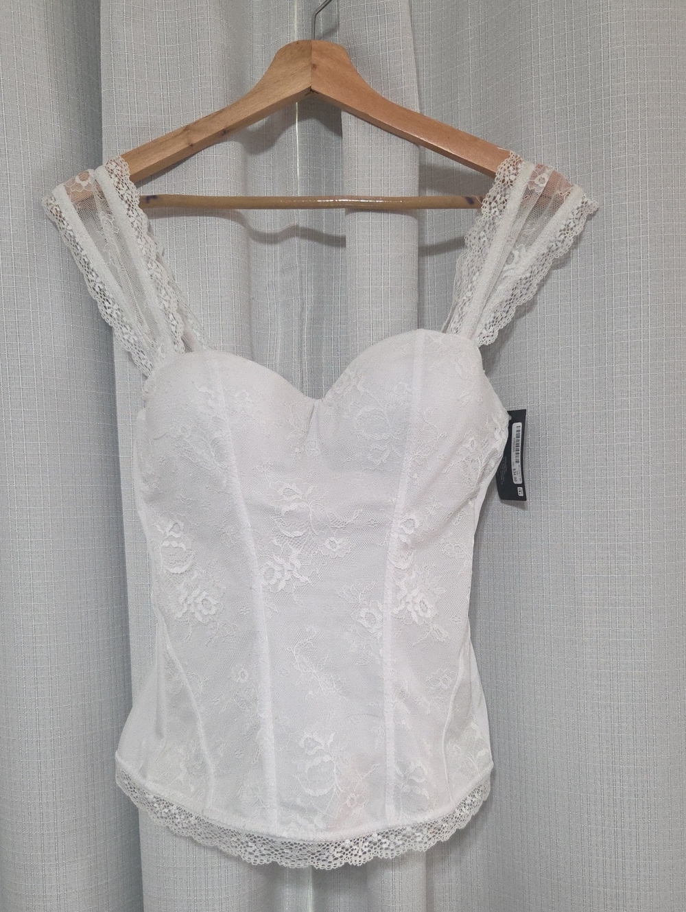 Spirit White Lace Bustier Corset Top